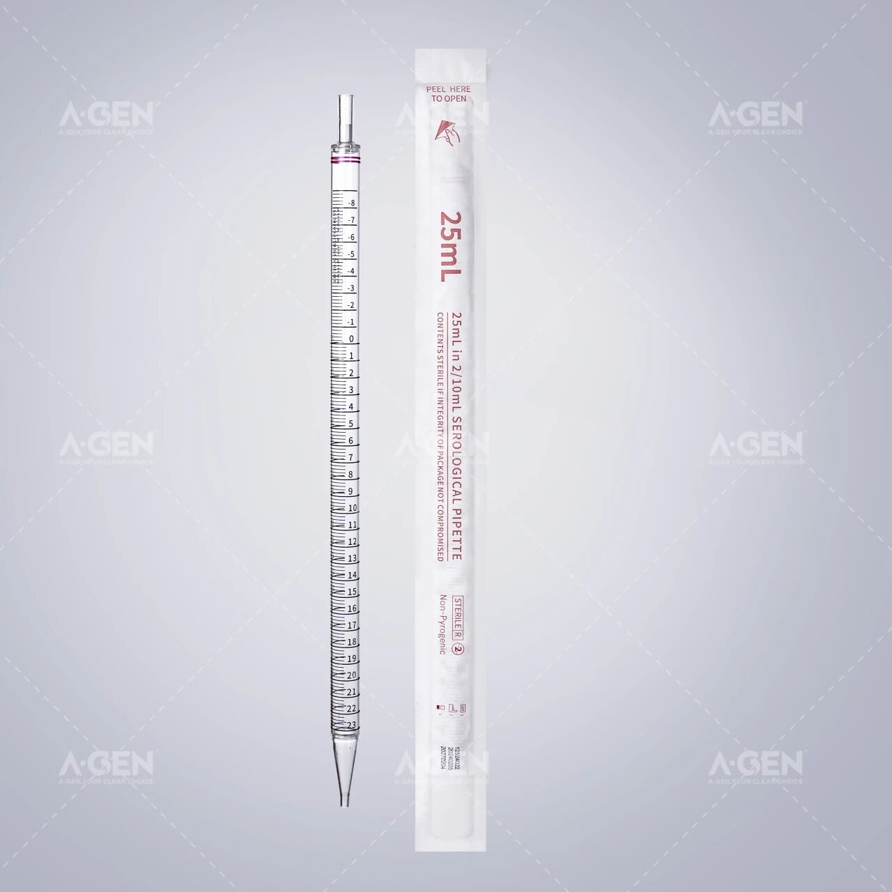 爱津生物25ml血清移液管