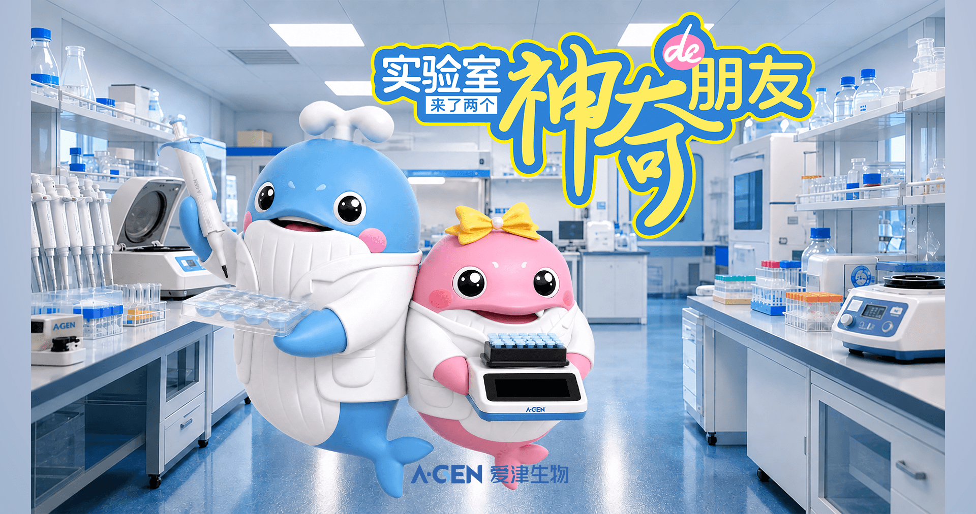 爱津生物IP来喽，科研路上与您同行图片